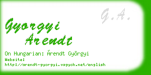 gyorgyi arendt business card